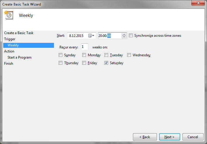 Set Task Scheduler part 3